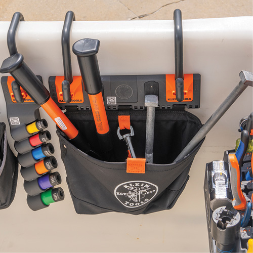 Bucket Work CentreS-Hook Hardware Pouch Module, Nylon, 1 Pockets, Black/Orange Nia-Chem Ltd.