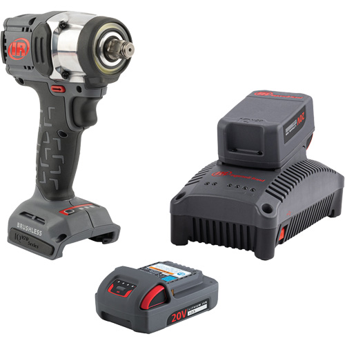 Compact Cordless Impact Wrench Kit, 20 V, 1/2" Socket Nia-Chem Ltd.