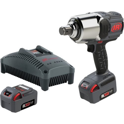 Cordless Impact Wrench Kit with Friction Ring Thru-Hole, 20 V, 1" Socket Nia-Chem Ltd.