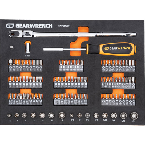Mechanics Tool Set in Modular Foam Trays with Storage Unit, 194 Pieces Nia-Chem Ltd.