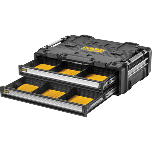 Bloc &agrave; 2 tiroirs TOUGHSYSTEM 2.0 DXL, 30" x 21-13/20" x 10", Noir/Jaune Nia-Chem Ltd.