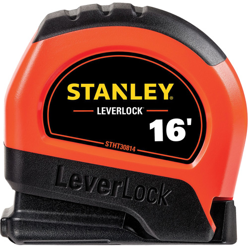 High-Visibility LEVERLOCK&reg; Tape Measure, 16', Imperial Graduations Nia-Chem Ltd.