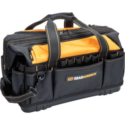 Sac &agrave; outils de 20" pour les professionnels, Nylon, 33 pochettes, Noir/Orange Nia-Chem Ltd.