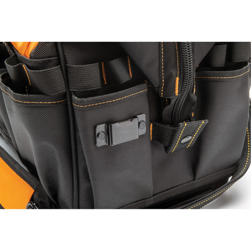 Sac &agrave; outils de 20" pour les professionnels, Nylon, 33 pochettes, Noir/Orange Nia-Chem Ltd.