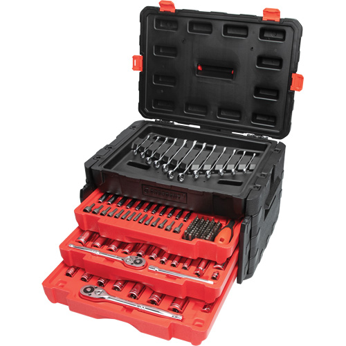 1/4", 3/8" & 1/2" Mechanics Hand Tool Set with 3-Drawer Storage Case Nia-Chem Ltd.