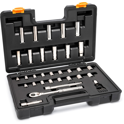 Jeu d'outils pour m&eacute;canicien &agrave; 72 dents, 12 pans et &agrave; prise de 3/8" Nia-Chem Ltd.