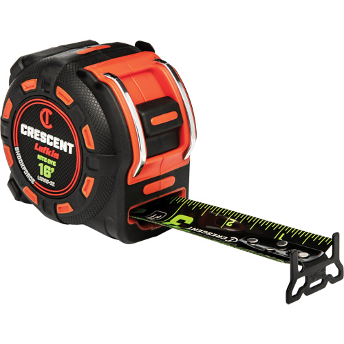 Shockforce NITE EYE Tape Measure, 1-1/4" x 16', SAE Graduations Nia-Chem Ltd.