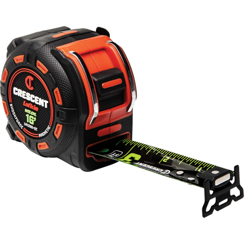 Shockforce NITE EYE Magnetic Tape Measure, 1-1/4" x 16', SAE Graduations Nia-Chem Ltd.