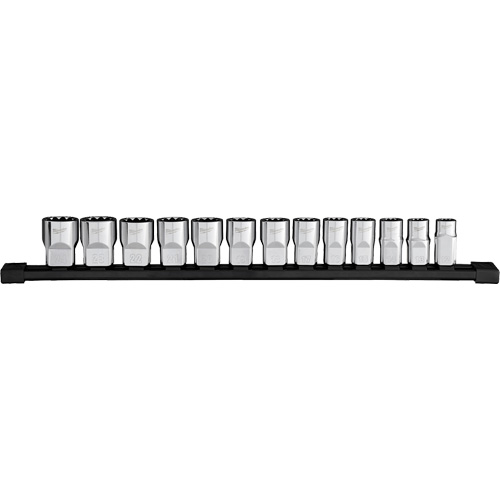 12-Point Metric Socket Set, 13 Pcs, 1/2" Drive Size Nia-Chem Ltd.