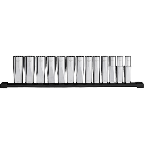 12-Point Deep Well Metric Socket Set, 13 Pcs, 1/2" Drive Size, Deep Nia-Chem Ltd.