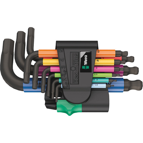 950/9 Hex-Plus Multicolour 2 L-Key Set, 9 Pcs., Metric Nia-Chem Ltd.