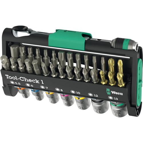 Ensemble d'outils Tool-Check 1, 38 Mcx, Prise de 1/4" Nia-Chem Ltd.