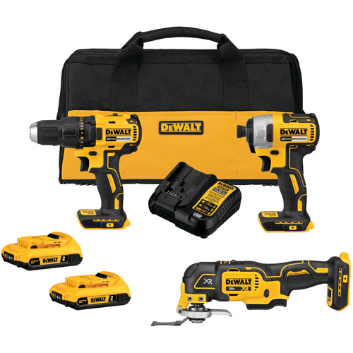 Ensemble de trois outils combin&eacute;s sans fil et sans balai, Lithium-ion, 20 V Nia-Chem Ltd.