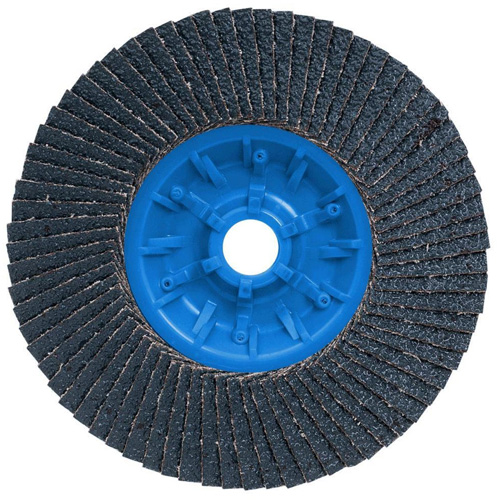 POWERBLEND TRM QC Flap Disc, 5" x 5/8"-11, Type 27, Z40 Grit, Zirconia Alumina Nia-Chem Ltd.