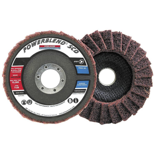 POWERBLEND SCD Surface Conditioning Flap Disc, 5" x 7/8", Type 29, Medium Grit Nia-Chem Ltd.