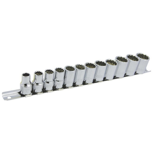 Jeu de douilles m&eacute;triques &agrave; 12 pans SS3812M-12 , 12 Mcx, Prise de 3/8" Nia-Chem Ltd.