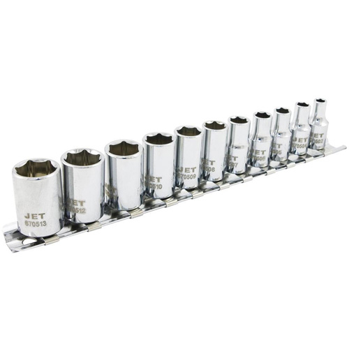 Jeu de douilles m&eacute;triques &agrave; 6 pans SS1411M-6, 11 Mcx, Prise de 1/4" Nia-Chem Ltd.