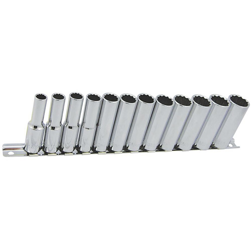 Jeu de douilles m&eacute;triques &agrave; 12 pans SS3812DM-12, 12 Mcx, Prise de 3/8", Profond Nia-Chem Ltd.