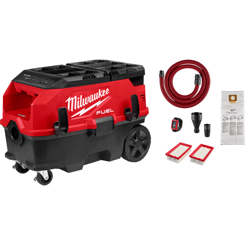 Extracteur de poussi&egrave;re de 9 gallons &agrave; deux batteries avec VACLINK M18 FUEL PACKOUT , 27-3/4" x 16-3/4" x 19" Nia-Chem Ltd.