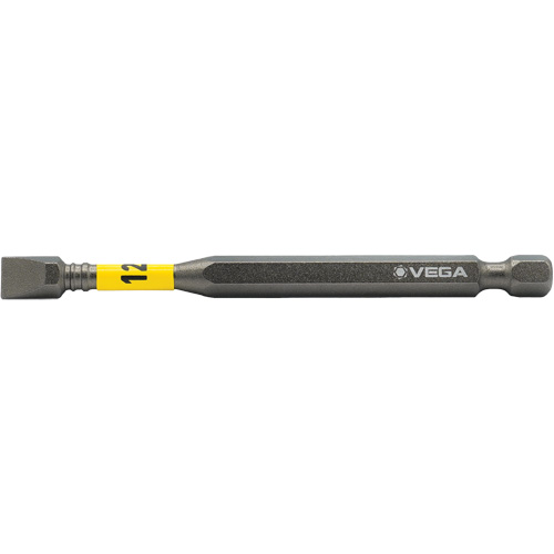 Embout pour outils &eacute;lectriques Impactech, Fente, Embout 12F-14R, Prise 1/4", Longueur 3-1/2" Nia-Chem Ltd.