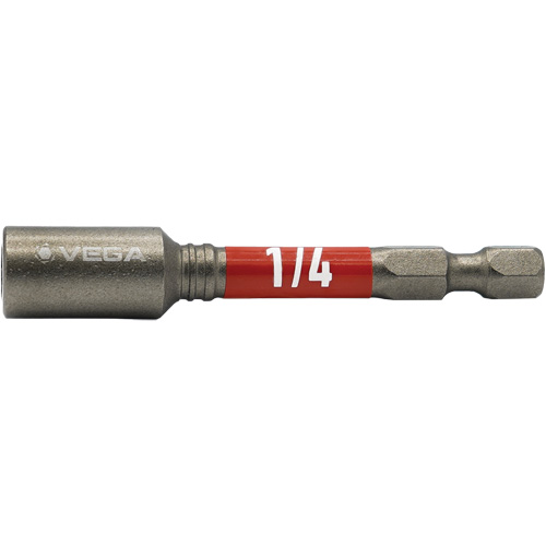Impactech&reg; Nut Driver, 1/4" Tip, 1/4" Drive, 2-9/16" L, Magnetic Nia-Chem Ltd.