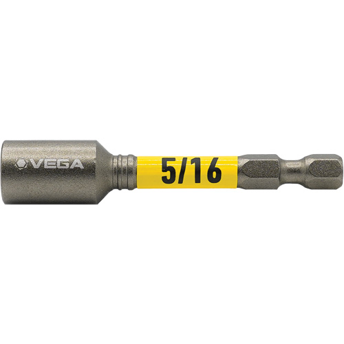 Impactech&reg; Nut Driver, 5/16" Tip, 1/4" Drive, 2-9/16" L, Magnetic Nia-Chem Ltd.