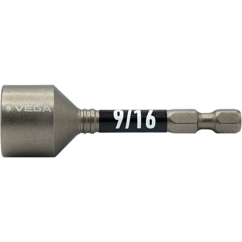 Impactech&reg; Nut Driver, 9/16" Tip, 1/4" Drive, 2-9/16" L, Magnetic Nia-Chem Ltd.