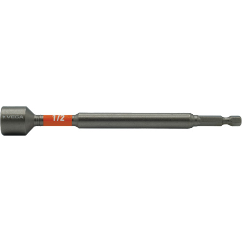 Impactech&reg; Nut Driver, 1/2" Tip, 1/4" Drive, 6" L, Magnetic Nia-Chem Ltd.
