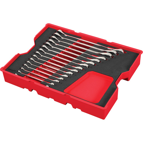 Wrench Set with Tray for PACKOUT Drawers, Ratcheting Combination, 15 Pieces, Metric Nia-Chem Ltd.
