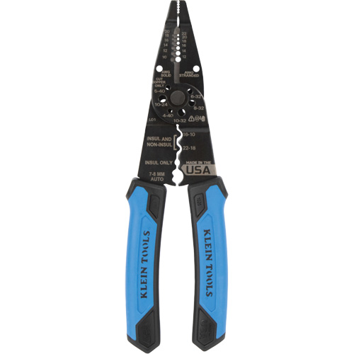 Long Nose Multi-Purpose Wire Stripper, 8-1/4" L, 10 - 20/12 - 22 AWG Nia-Chem Ltd.