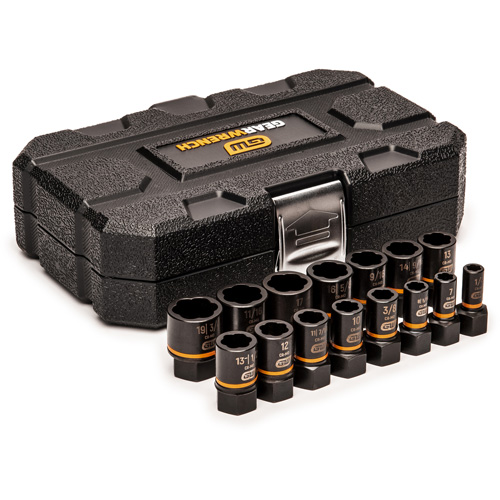 Jeu de douilles d'extraction Bolt Biter, 15 Mcx, Chocs, Prise de 1/4"/3/8" Nia-Chem Ltd.