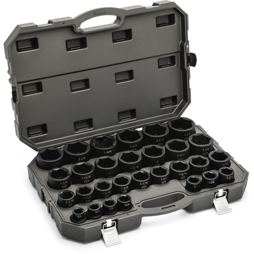 Jeu de douilles SAE &agrave; 6 pans, 29 Mcx, Chocs, Prise de 3/4" Nia-Chem Ltd.