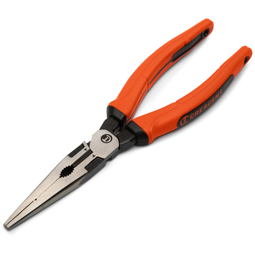 Pince &agrave; bec long Z2 avec poign&eacute;e &agrave; prise en cuir double mat&eacute;riau, 8" lo Nia-Chem Ltd.