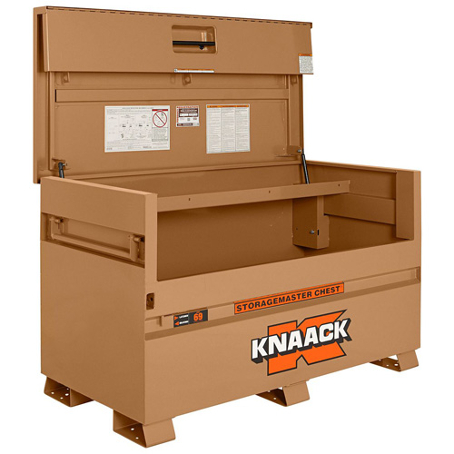 Model 69 Piano Box with Padlock, 60" W x 30" D x 34-1/4" H, Tan Nia-Chem Ltd.