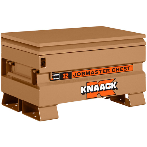 Model 32 Jobsite Chest with Padlock, 32" x 19" x 19", Steel, Tan Nia-Chem Ltd.