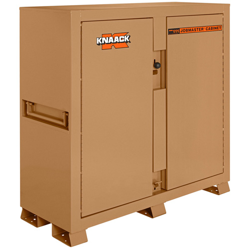 Model 111 Jobsite Cabinet with Padlock, Steel, 47.5 Cubic Feet, Tan Nia-Chem Ltd.