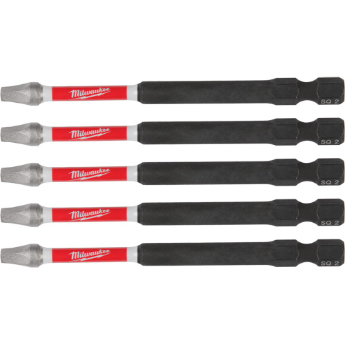 SHOCKWAVE Impact Recess Power Bits, Square, 2 Tip, 3-1/2" Length Nia-Chem Ltd.