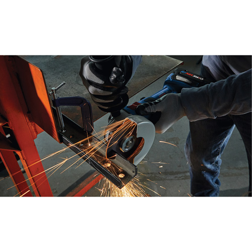 Rectifieuse angulaire sans balais avec interrupteur coulissant, Roue de 4-1/2", 18 V Nia-Chem Ltd.