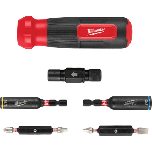 8-IN-1 Multi-Bit & Nut Driver with SHOCKWAVE Impact Duty Bits & Nut Drivers, 8-1/3" L, Cushion Grip Handle Nia-Chem Ltd.