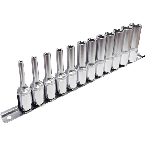 External TORX&reg; Socket Set, 12 Pcs, 3/8" Drive Size, Deep Nia-Chem Ltd.