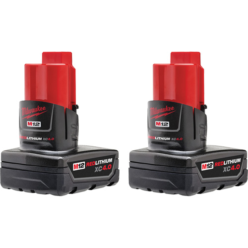 M12 REDLITHIUM XC4.0 Batteries, Lithium-Ion, 12 V, 4 Ah Nia-Chem Ltd.