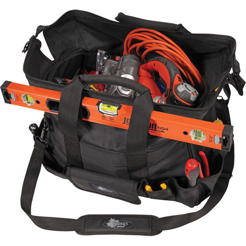 Phantom Collection 18" Contractor's Tool Bag, Ballistic Polyester, 25 Pockets, Black Nia-Chem Ltd.