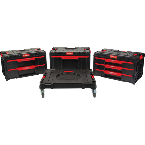 4-Piece Arx&reg; Dolly with Swivel Casters Set, 23-1/10" x 15" x 22-1/2", Black Nia-Chem Ltd.