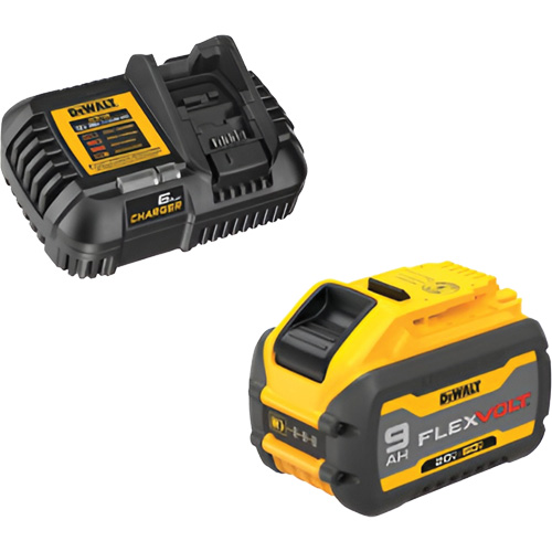 Ensemble de bloc-pile et chargeur MAX FLEXVOLT, Lithium-ion, 20 V/60 V, 9 Ah Nia-Chem Ltd.