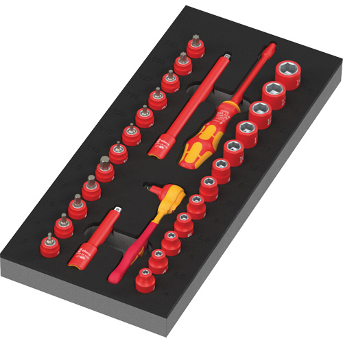 Insert en mousse pour jeu avec cliquet 8007 A VDE Zyklop VDE 1, 1000 V, 30 M Nia-Chem Ltd.