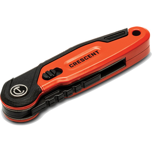 Folding Utility Knife, 1" Blade, Steel Blade, Aluminum Handle Nia-Chem Ltd.