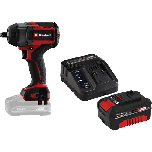 Professional Cordless Impact Wrench with 4Ah PXC Battery & Charger Starter Kit, 18 V, 1/2" Socket Nia-Chem Ltd.