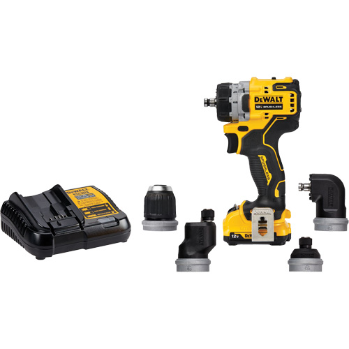XTREME Brushless Cordless 5-in-1 Drill/Driver Kit, Lithium-Ion, 12 V, 3/8" Chuck Nia-Chem Ltd.