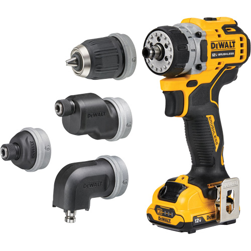 XTREME Brushless Cordless 5-in-1 Drill/Driver Kit, Lithium-Ion, 12 V, 3/8" Chuck Nia-Chem Ltd.