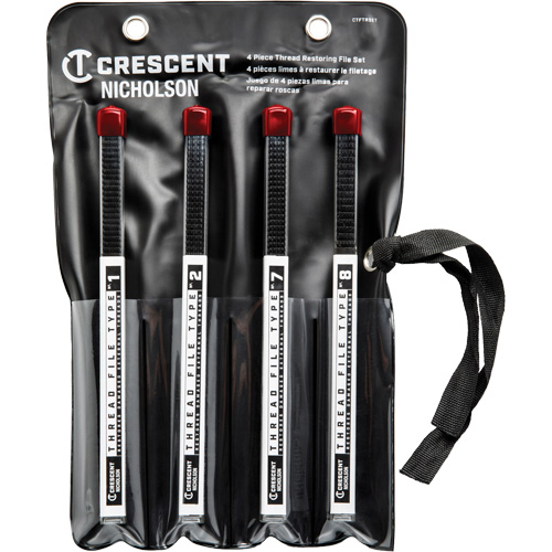 Jeu de 4 limes de restauration de filets?, Carr&eacute;e, 9" Nia-Chem Ltd.